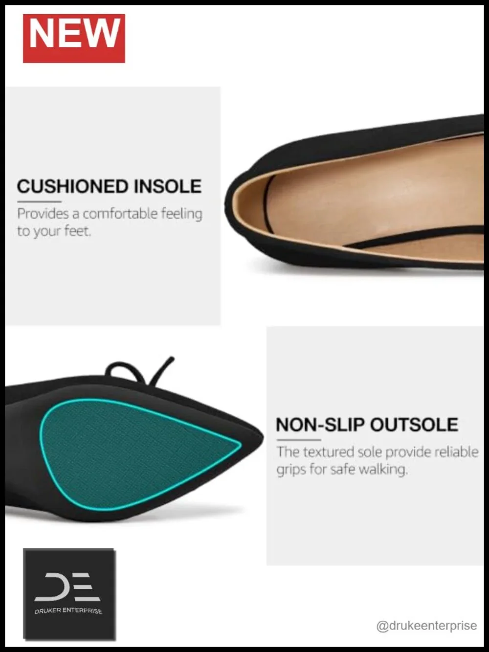 Chunky Block Pumps with Cushioned Insole & Non-Slip Heel for Office Wear